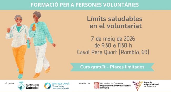 Taller: Límits saludables en el voluntariat