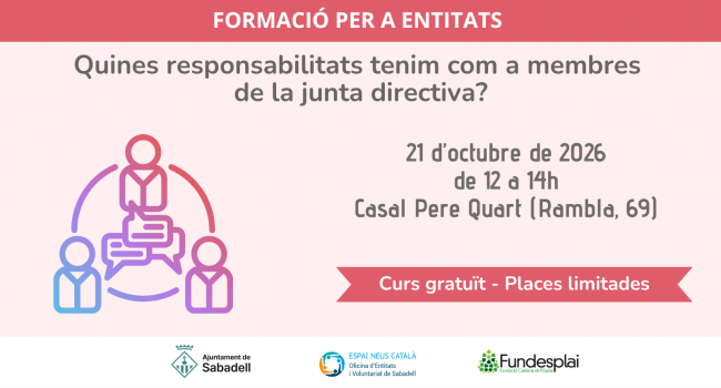 Quines responsabilitats tenim com a membres de la junta directiva?