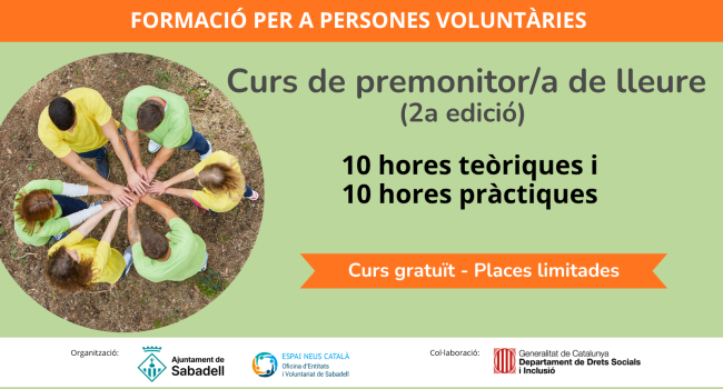 Curs de premonitor/a de lleure - 2a edició