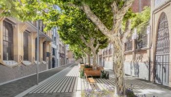 Obres urbanització del carrer de la indústria, entre els carrers de Sant Joan i Sant Llorenç 