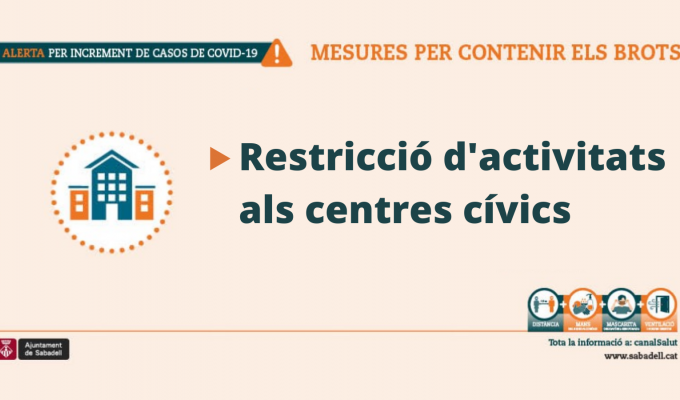 Restricció d'activitats als centres cívics