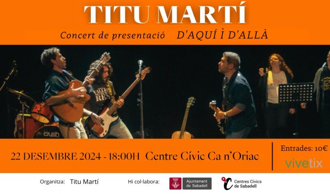 Titu Martí. Concert de presentació 