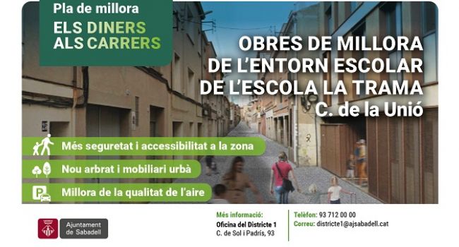 Obres de millora de l'entorn escolar de l'escola La Trama