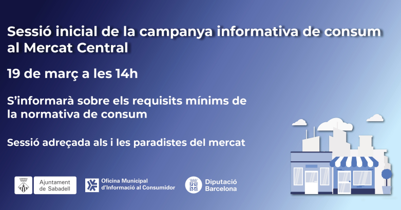 Campanya informativa de consum al Mercat Central