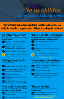Obligacions mínimes legals de les entitats