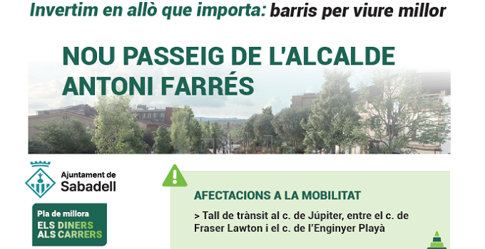 Nou passeig de l'Alcalde Antoni Farrés