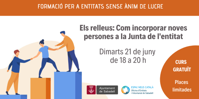Els relleus: Com incorporar noves persones a la Junta de l'entitat