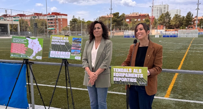 L’Ajuntament instal·larà tendals als camps de futbol municipals per guanyar zones d’ombra a les grades