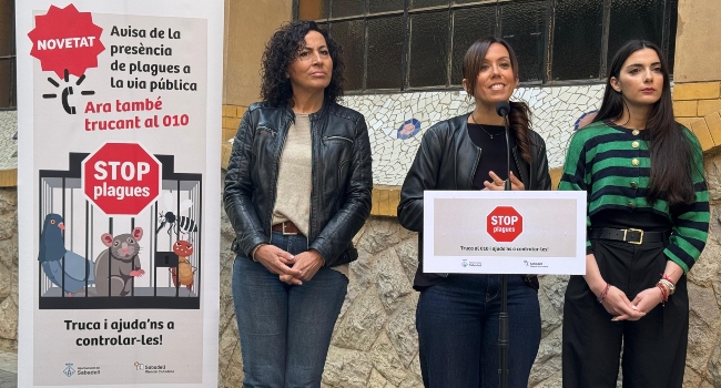 La ciutadania pot comunicar la presència de plagues a l’espai públic al telèfon 010