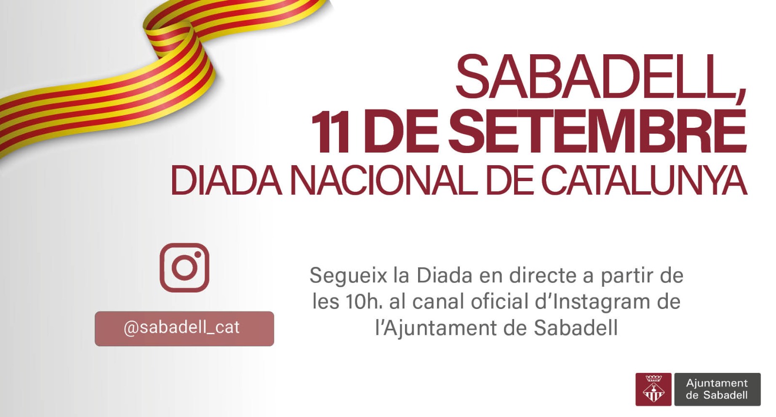 L’acte institucional de la Diada Nacional de Catalunya es retransmetrà en directe 