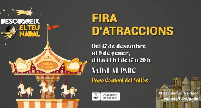 El Pare Noel i el Carter Reial visitaran la fira d’atraccions de Nadal, al Parc Central del Vallès