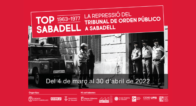 El Museu d’Història inaugura avui una exposició sobre la repressió del “Tribunal del Orden Público” a Sabadell