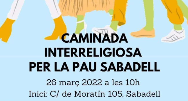 Caminada Interreligiosa per la Pau, aquest dissabte a Sabadell