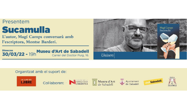 El filòleg i periodista Magí Camps presenta el seu llibre “Sucamulla” al Museu d’Art de Sabadell 