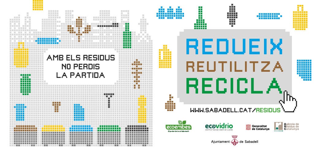 Sota el lema “Amb els residus no perdis la partida”, l’Ajuntament inicia una nova campanya per millorar la recollida selectiva