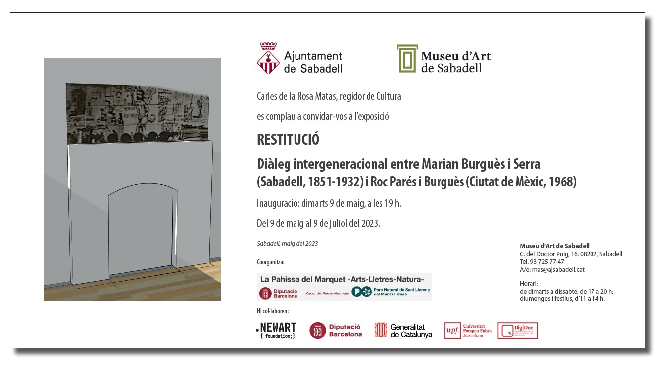 El Museu d’Art presenta l’exposició Restitució, un “diàleg” intergeneracional entre Marià Burguès i el seu besnet, Roc Parés
