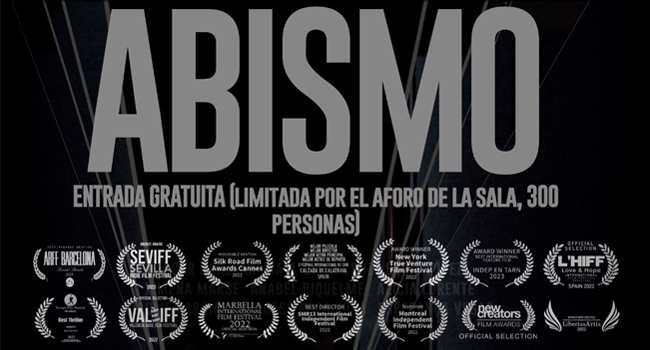 La reconeguda pel·lícula “Abismo” del sabadellenc Rafa Belmont arriba als cinemes Imperial amb una sessió oberta i gratuïta per a tothom