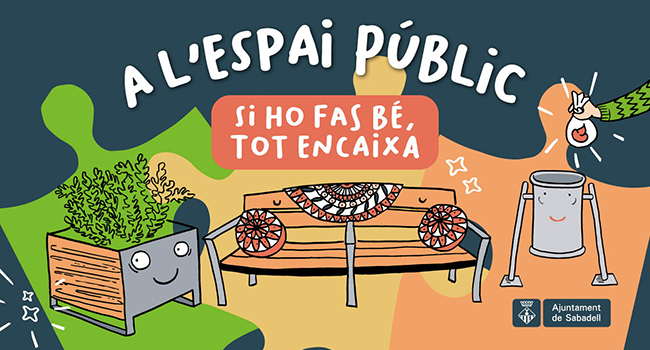 Nova campanya de civisme sobre la importància de tenir cura de l’espai públic i el mobiliari urbà