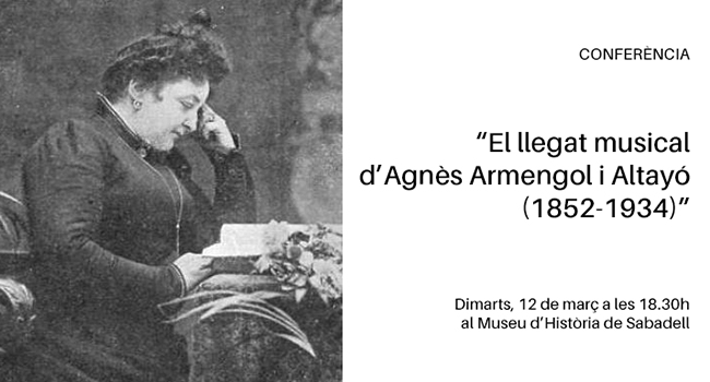 La soprano i musicòloga, Maria Teresa Garrigosa, impartirà una conferència sobre Agnès Armengol
