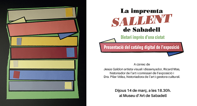 El Museu d’Art presenta el catàleg digital sobre “La Impremta Sallent de Sabadell. Dietari imprès d’una ciutat” 