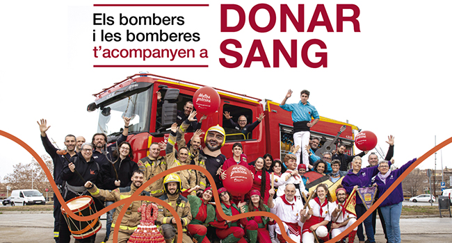 La plaça Dr. Robert acull demà dijous una jornada de donació de sang dins la campanya impulsada per Bombers de la Generalitat i el Banc de Sang i Teixits