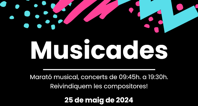 Sabadell celebra, en el marc de la Capitalitat Cultural Catalana 2024, la 3a edició de concerts  Musicades, dedicada a les dones compositores 