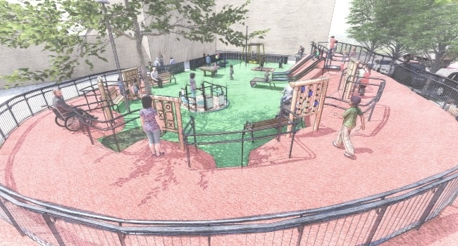 La plaça de les Illes Medes tindrà una nova zona de jocs infantils inclusius