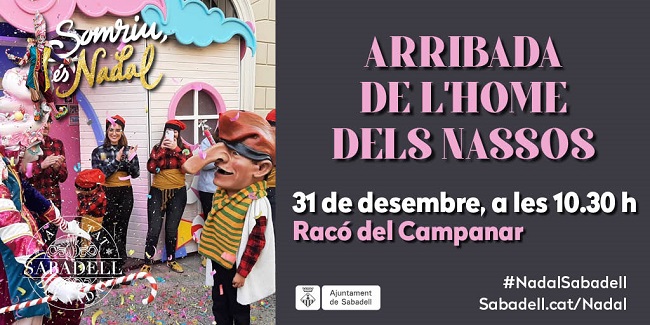 L’Home dels Nassos torna a Sabadell per acomiadar l’any 