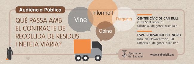 Audiència pública sobre el contracte de residus de Sabadell