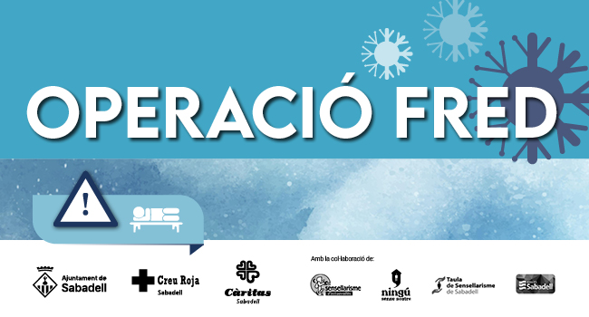 Es posa en marxa l’Operació Fred, que atendrà les persones sense sostre en cas de baixes temperatures