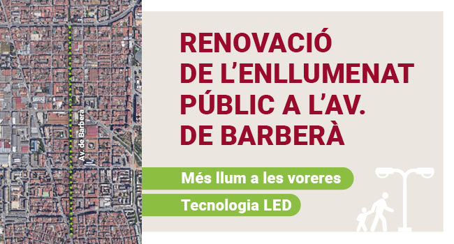 Comença la remodelació integral de l’enllumenat públic de l’avinguda de Barberà 