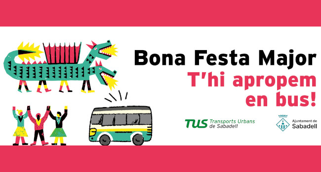 Sabadell reforça el transport públic durant la Festa Major