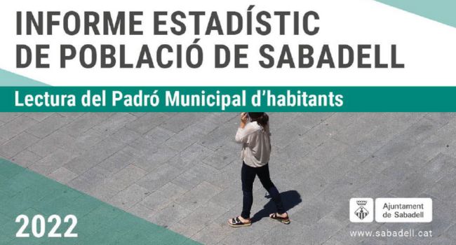 La població de Sabadell torna a augmentar l’any 2022 arribant a 218.345 persones empadronades a la ciutat