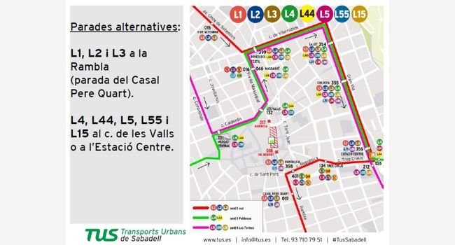 Afectacions al trànsit al centre de la ciutat fins al 6 de gener