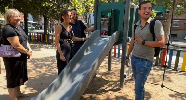 Sabadell instal·la a la plaça del Primer de Maig, el primer parc infantil de Catalunya fabricat amb materials plàstics reciclats