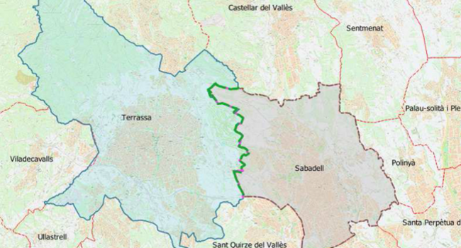 El Ple porta a aprovació l’acta d’operacions de delimitació del terme municipal entre Sabadell i Terrassa 