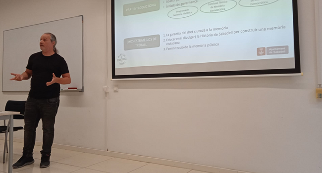 Sabadell participa al curs “Programar activitats de Memòria Democràtica al territori” explicant el seu model de gestió