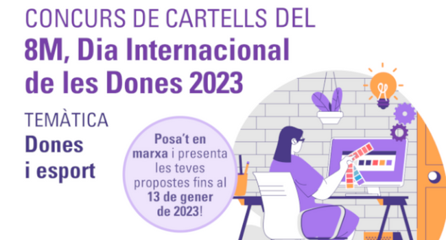 Oberta la convocatòria per participar al concurs per escollir el cartell del Dia Internacional de les Dones 2023 