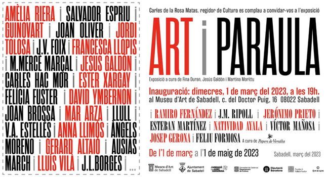 El Museu d’Art inaugura “Art i Paraula”, una exposició sobre els vincles entre diversos poetes catalans i artistes visuals