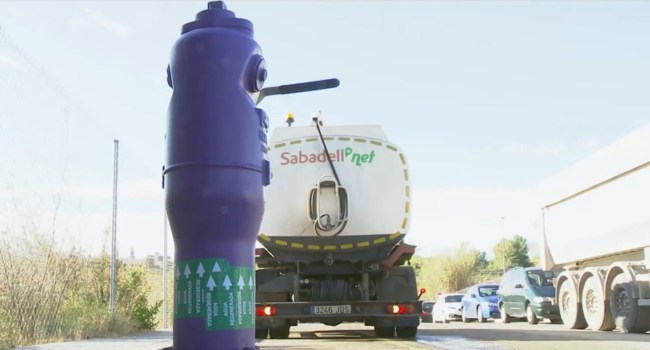 L’EDAR Sabadell Riu Sec triplica la distribució d’aigua regenerada al seu dispensador durant la sequera