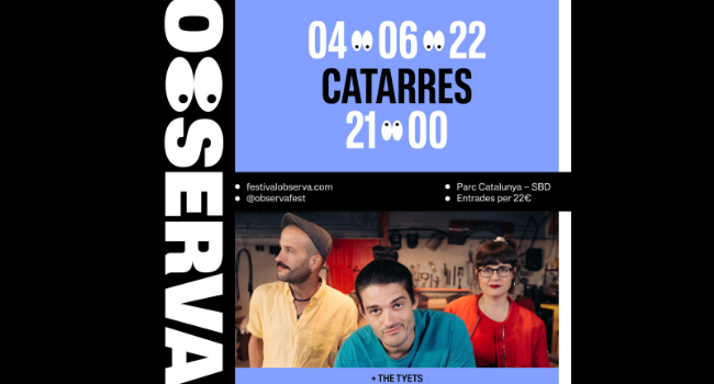 Els Catarres s’afegeixen a la llista d’artistes confirmats al Festival Observa