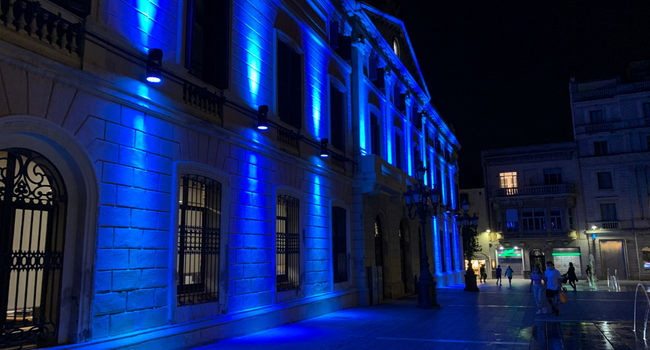 La façana de l’Ajuntament s’il·luminarà el dilluns de color blau amb motiu del Dia Mundial de la Diabetis
