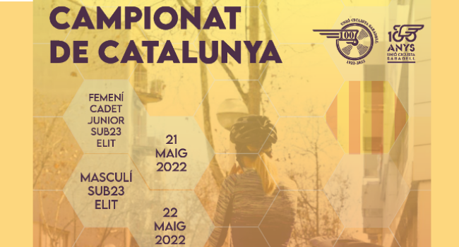 Sabadell acull els campionats de Catalunya de ciclisme en ruta aquest cap de setmana 