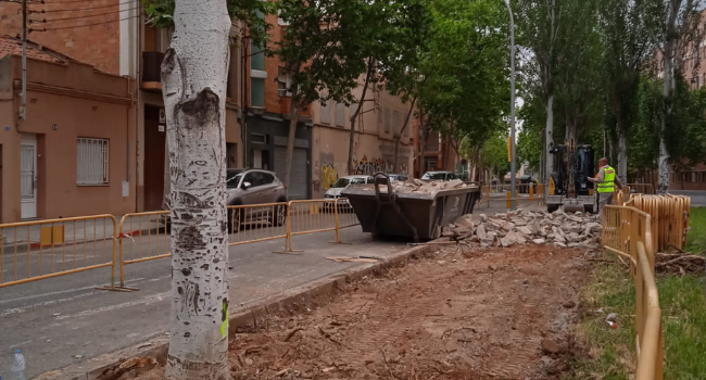 Comencen les obres per reformar el carrer de Bujaruelo, a Ca N’Oriac