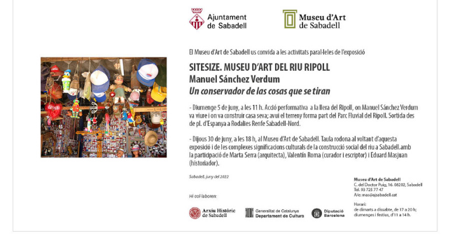 El Museu d’Art proposa dues activitats paral·leles a l’exposició de Sitesize sobre la història del riu Ripoll 