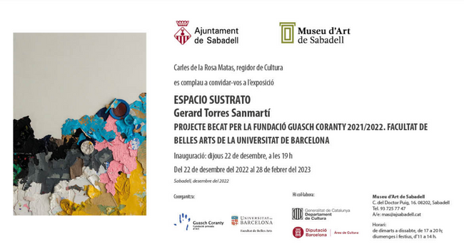 El Museu d’Art inaugura la mostra “Espacio sustrato” de l’artista sabadellenc Gerard Torres