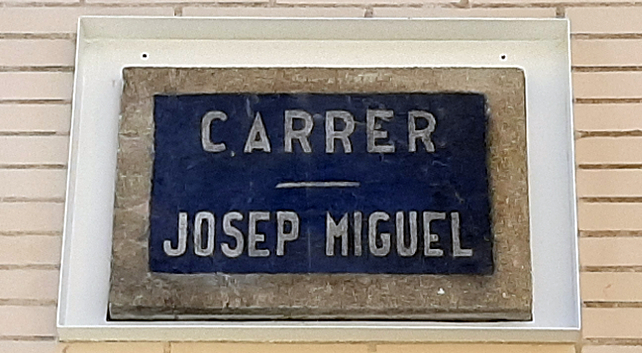 Sabadell incorpora un nou espai de memòria: la placa pintada de Josep Miquel, del 1937