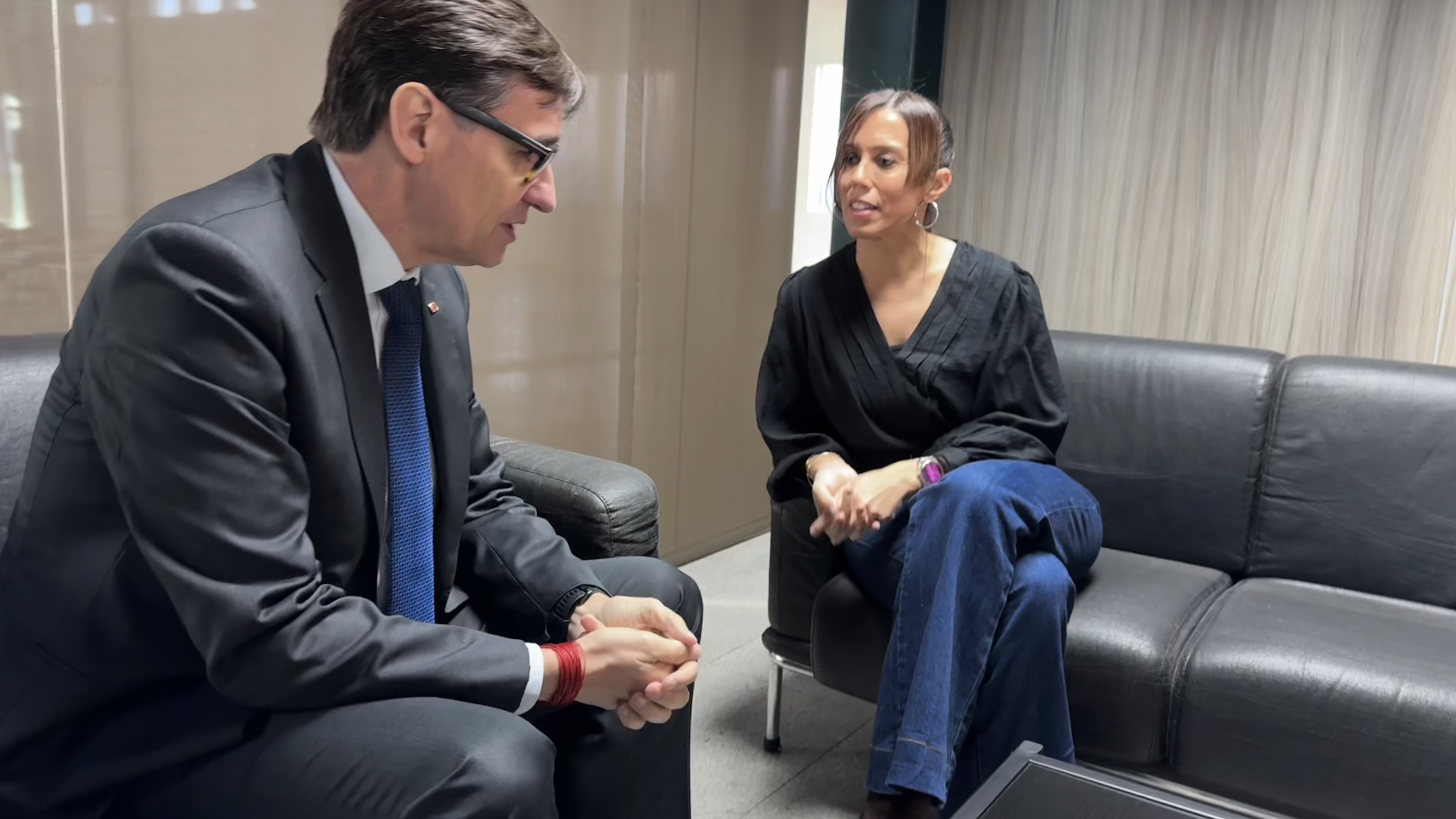 Reunió entre l’alcaldessa i el president Illa, en la seva visita a Sabadell
