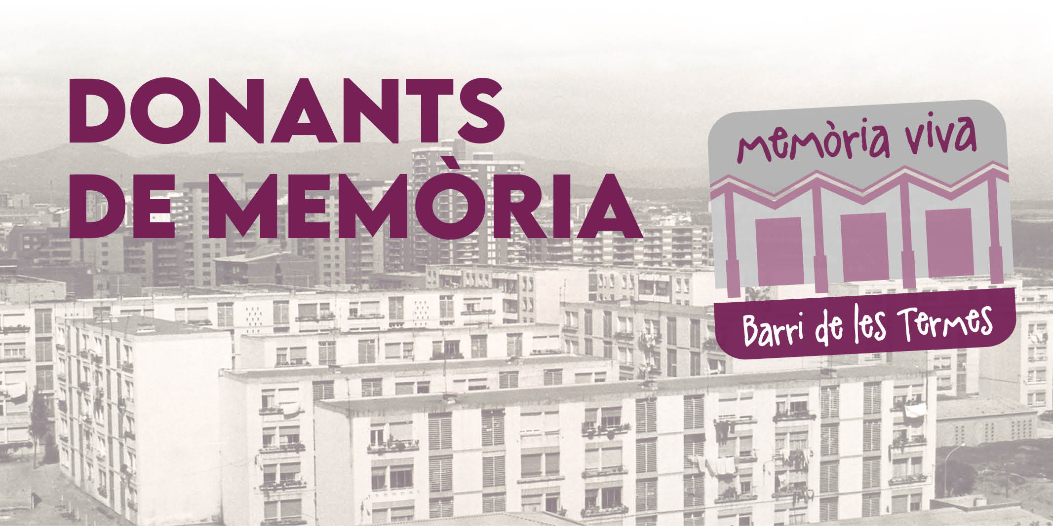 “Memòria Viva”, un projecte comunitari i intergeneracional, que posa en valor el passat i el present del barri de Les Termes