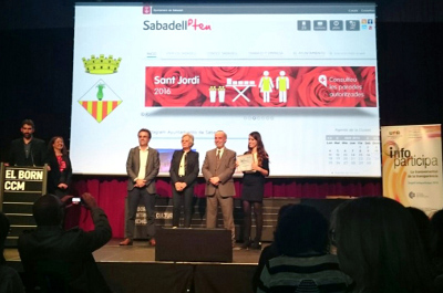 L’Ajuntament de Sabadell rep el Segell Infoparticipa 2015 a la qualitat i transparència de la comunicació pública local